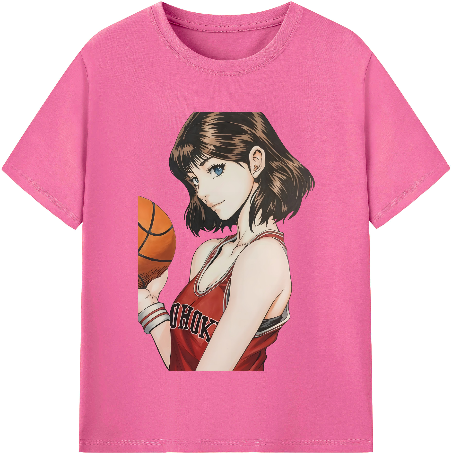 （画像用） SLAM DUNK／スラムダンク レディースカジュアルプリントTシャツ（綿100％）